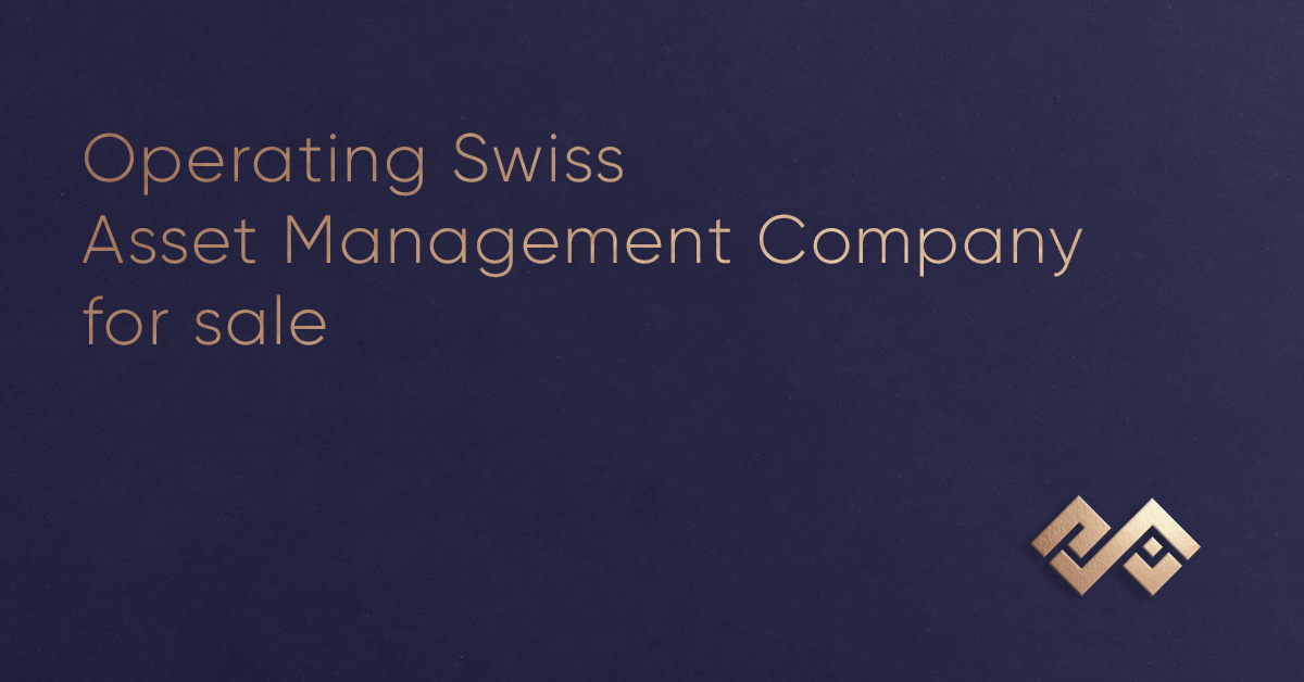 Operating swiss asset management company for sale